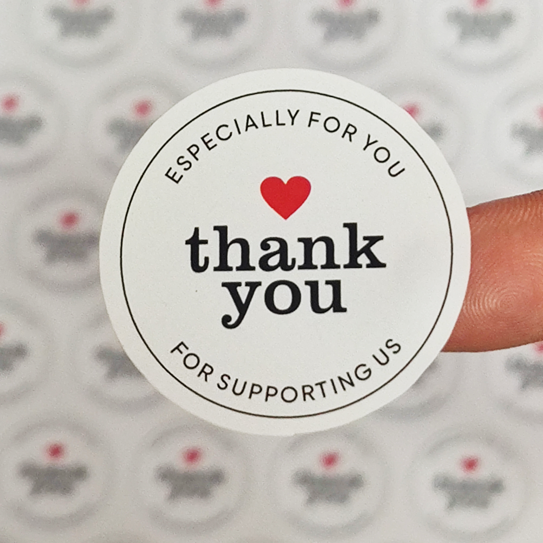 Long Lasting Personalized Thank You Stickers