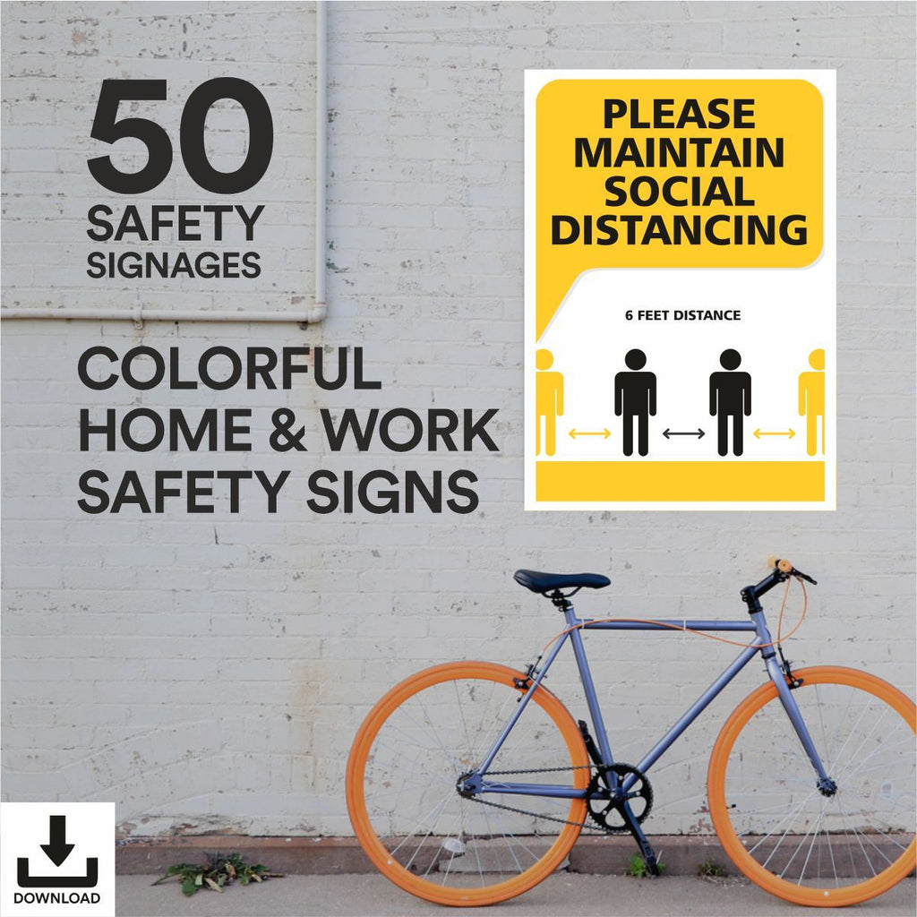 Apartment, Complex, Community & Public Spaces | 50 Safety Signs | Download Now - Kraftix Digital