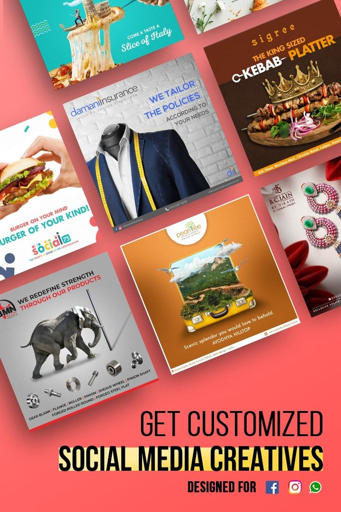 Custom made Social Media & WhatsApp Designs for Marketing - Kraftix Digital